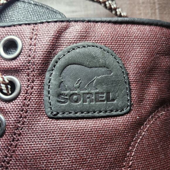 Sorel PDX Wedge Booties Women’s 8 Brown Waterproof Nubuck Lace Up NWOB - Picture 4 of 16